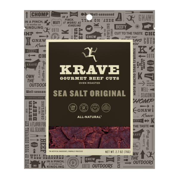 Krave Amplify Gourmet Sea Salt Beef Cuts, PK8 _6000210-KV